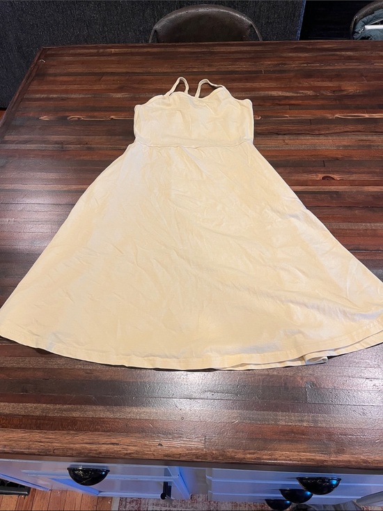 Pact Dresses & Skirts - Pact Strappy yellow A-Line Sundress - Women built in bra
